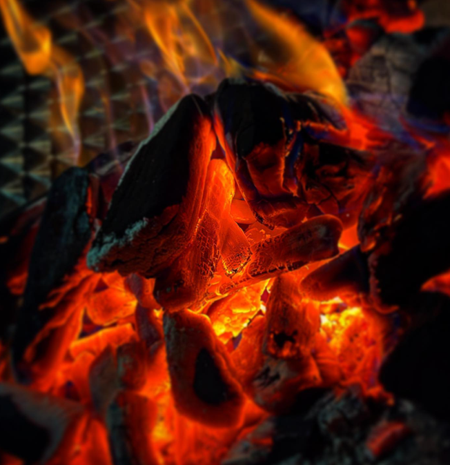 Cuisson au feu de bois